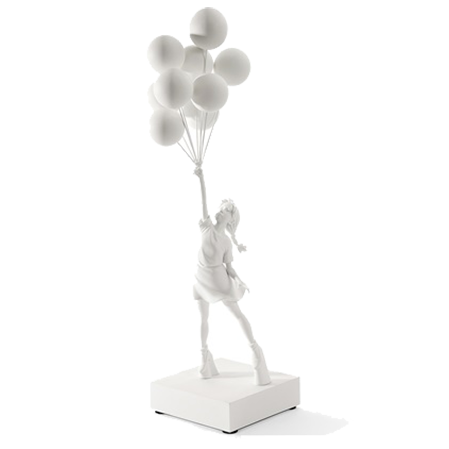 Banksy x Medicom - 飞气球女孩（白色）