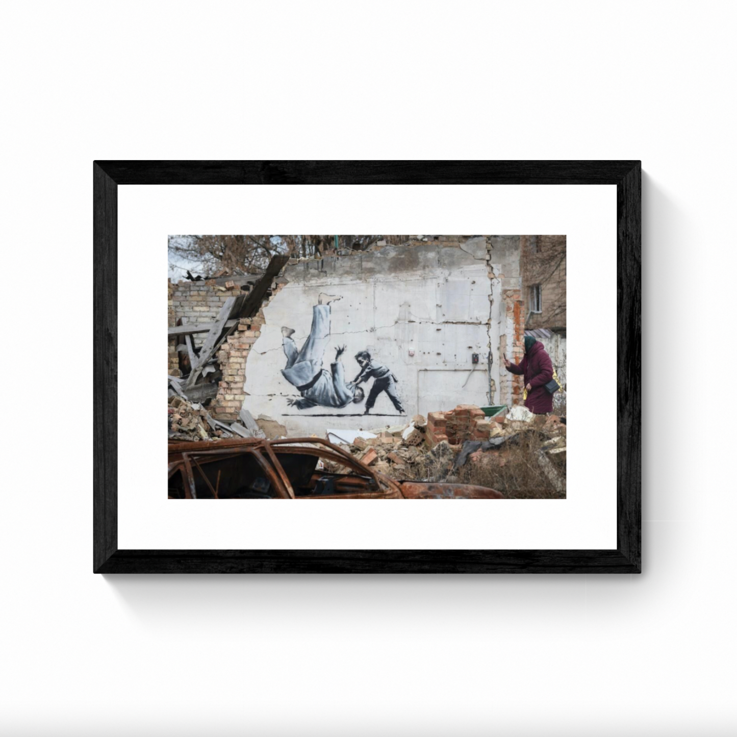 Set di 6 stampe di Banksy - Ucraina - Nuova stampa contro la guerra - Piatto di GRANDI DIMENSIONI Firmato e numerato SCONTO DEL 30%