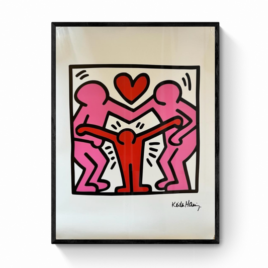 Offizielles Poster – Keith Haring, Untitled (Family) – MocoMuseum (Streng limitierte Auflage) – 2019