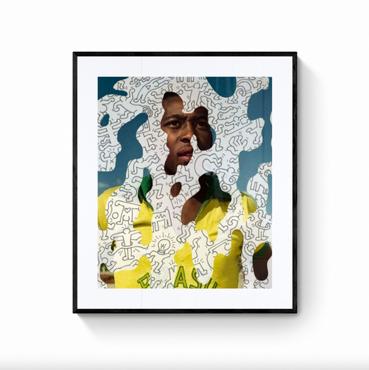 Lily ycf. Pele meeting Keith Haring - Handfinished Exclusively on LYNART Store