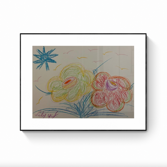 Lily ycf. Tribute to Jeffrey - Unique pastel on Art Paper - Exclusively on LYNART Store