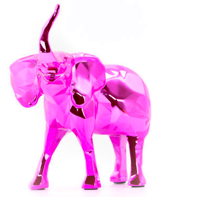 Richard Orlinski - Elephant Spirit (Edición rosa) - Oferta exclusiva