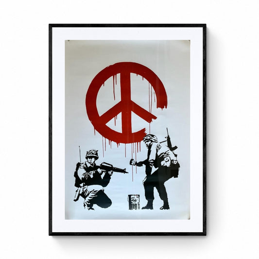 BANKSY - Peace Soldiers - Poster ufficiale della mostra Parigi "The World of Banksy"