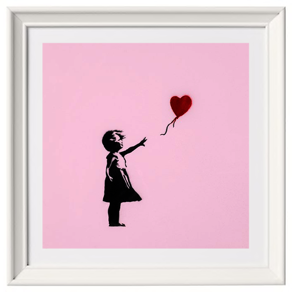 BANKSY (after)  - Girl with Balloon (Pink Edition) - Valentine's Day OFFER