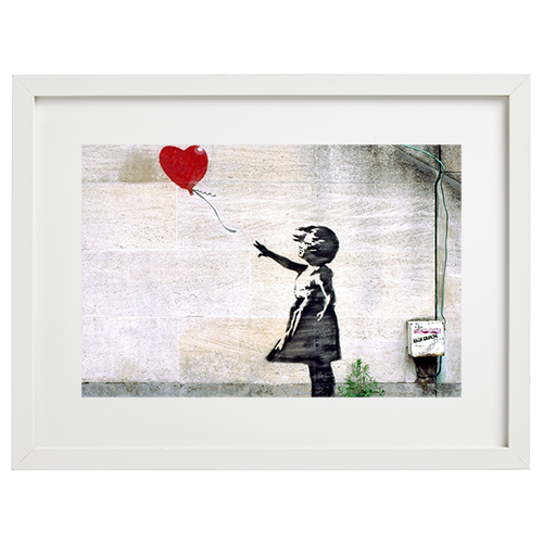 Banksy (nachher) – Mädchen mit Ballon (Wand)