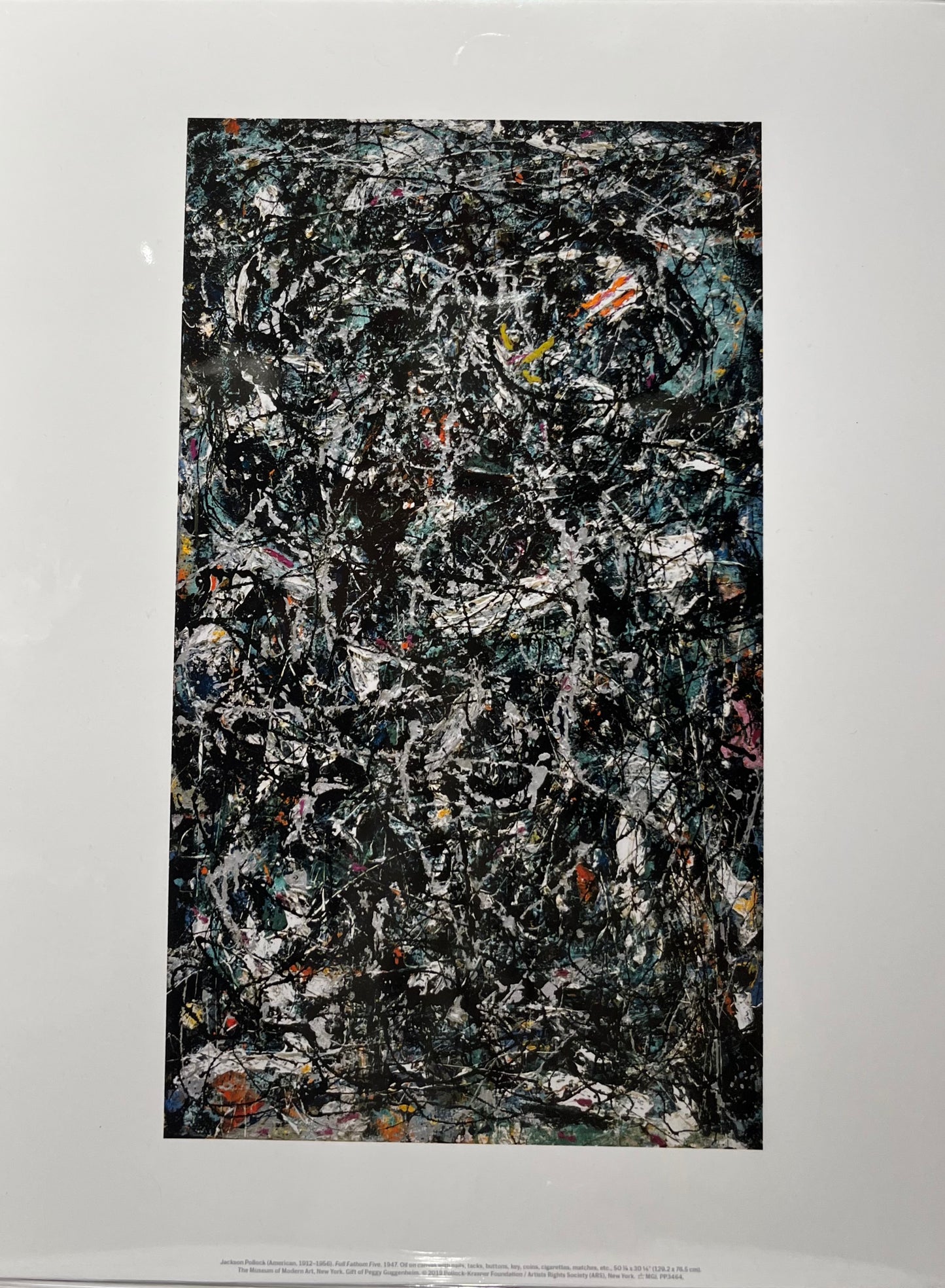 Jackson Pollock, Full Fathom Five, litografía offset oficial