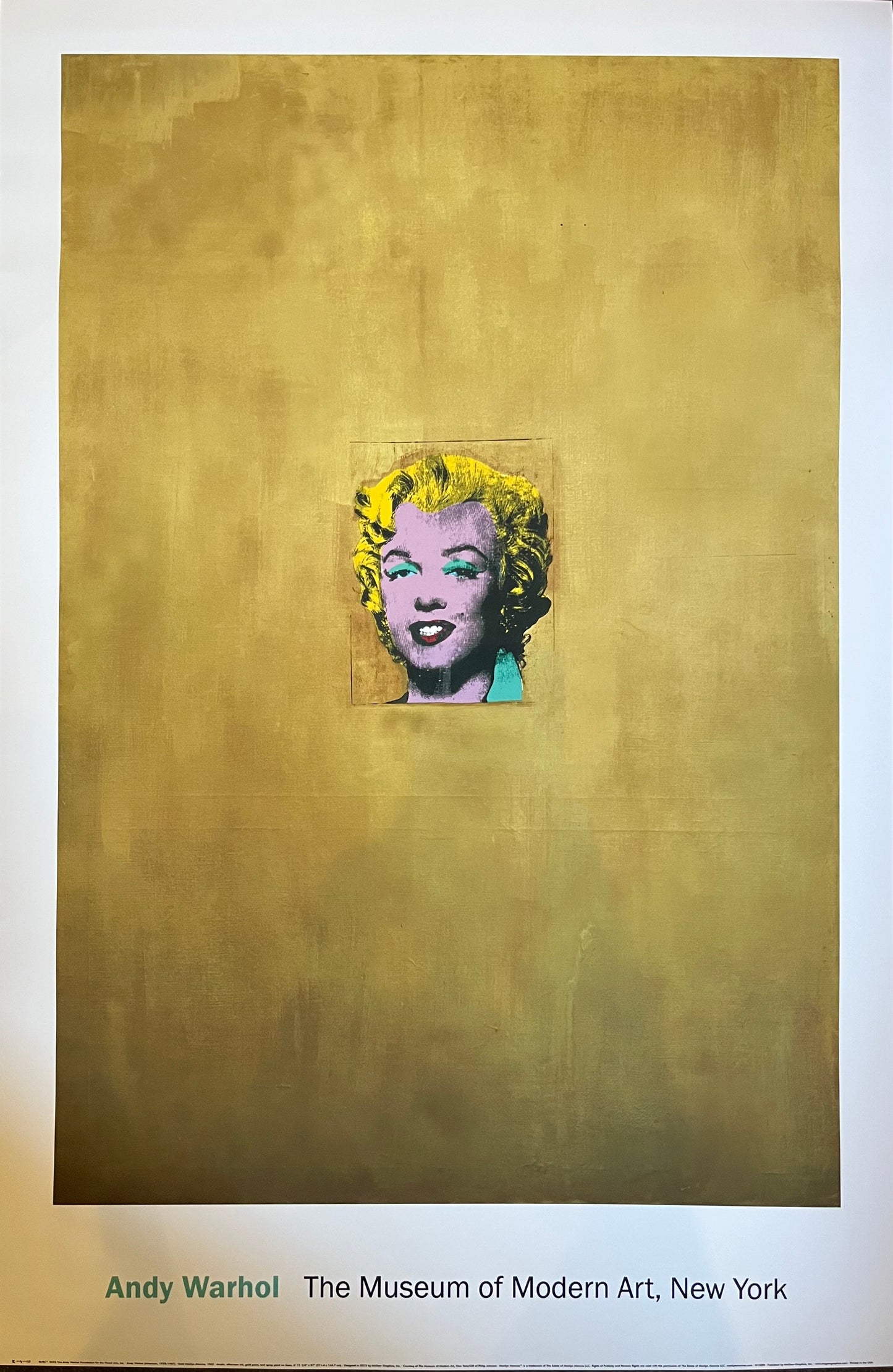 Andy Warhol, Marilyn Monroe in oro, 1962, litografia offset