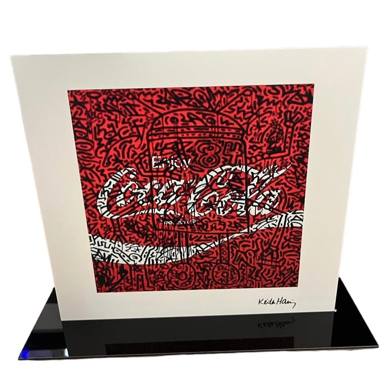 Impresión de Keith Haring Coca Cola en panel - NUEVO