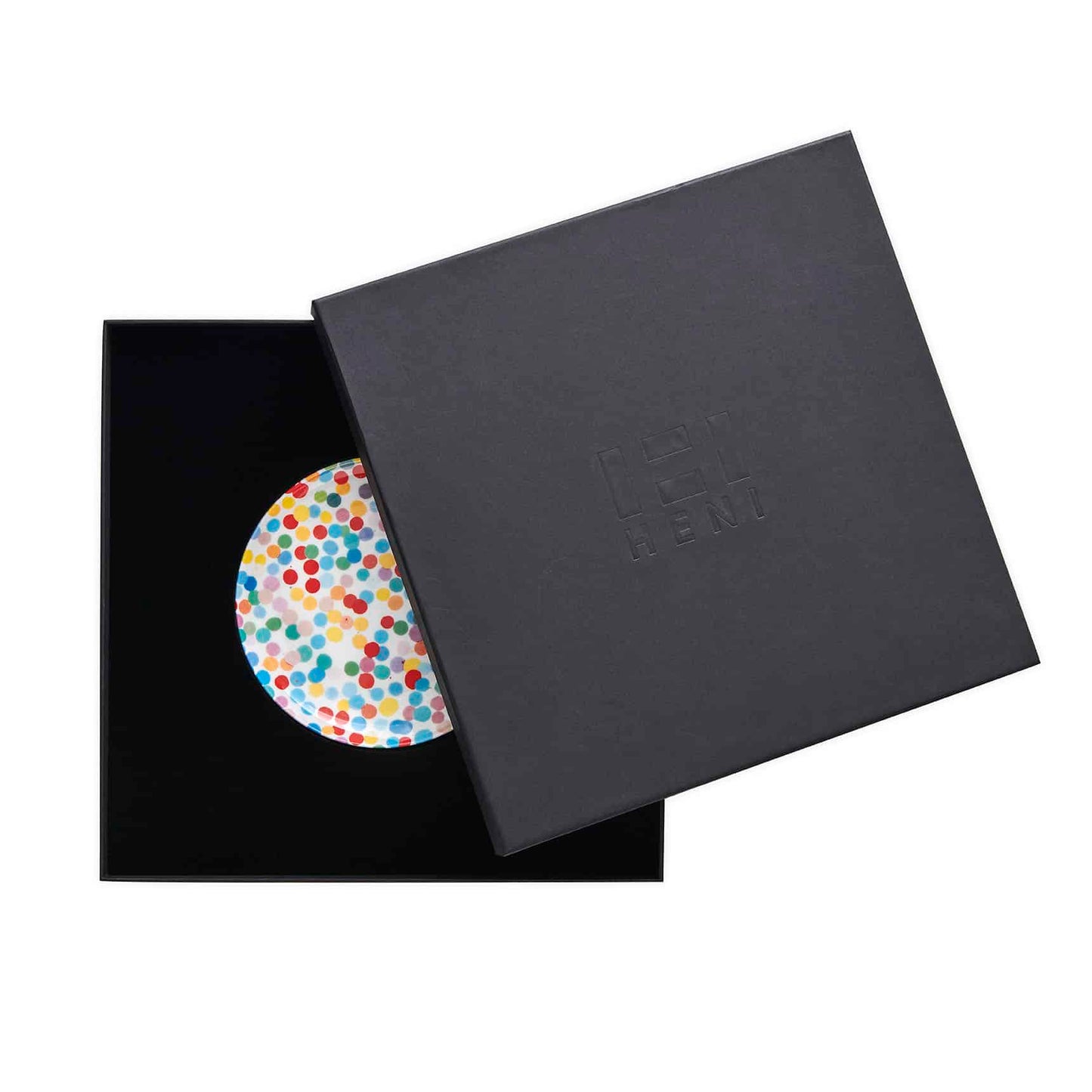 Damien Hirst - All Over Dot Plate (Pequeño) Diseño de punto de moneda serigrafiado