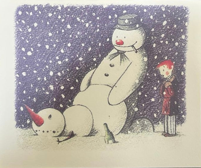 BANKSY Carte postale originale Snowman