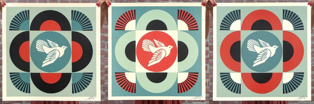 Obey (Shepard Fairey) - Geometric Dove Set
