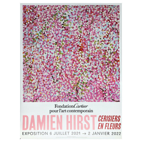 Special offer: Set of 6 - Damien Hirst - Cherry Blossom - Fondation Cartier Paris ©, Original exhibition posters